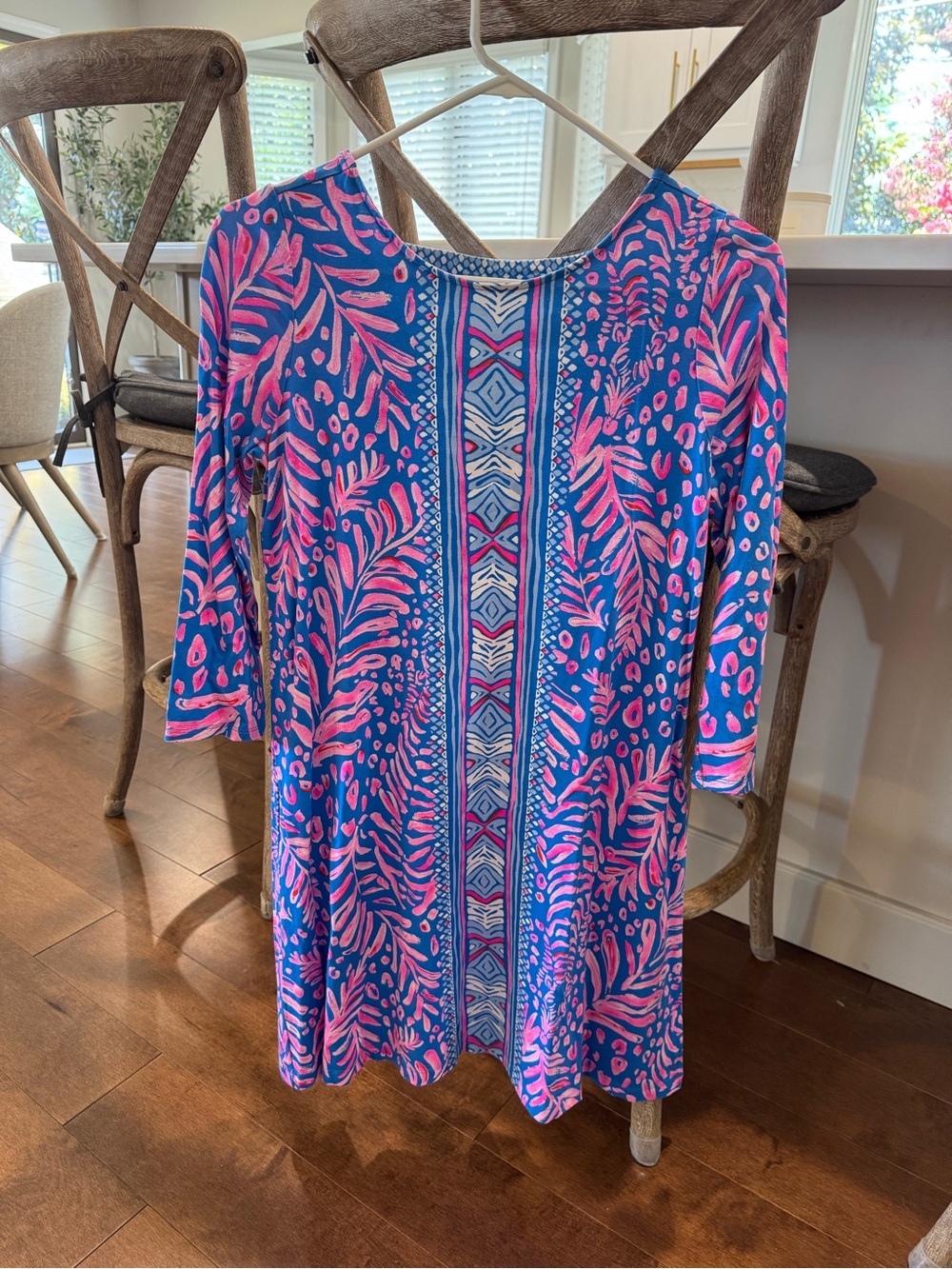 Lilly Pulitzer Blue and Pink Printed Dress